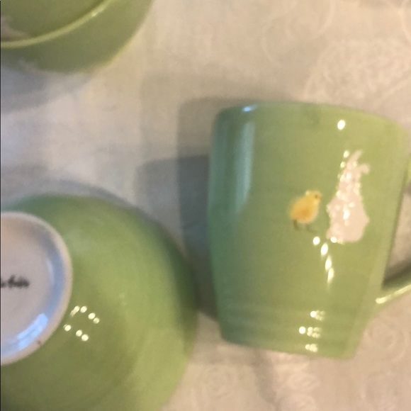 NEW Sur La Table Easter mug/bowl. 3 of each. - Picture 4 of 5
